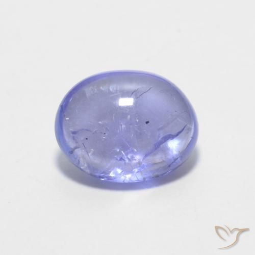 1.50ct Naturale Intenso Viola Blu Tanzanite, Ovale, Trasparente