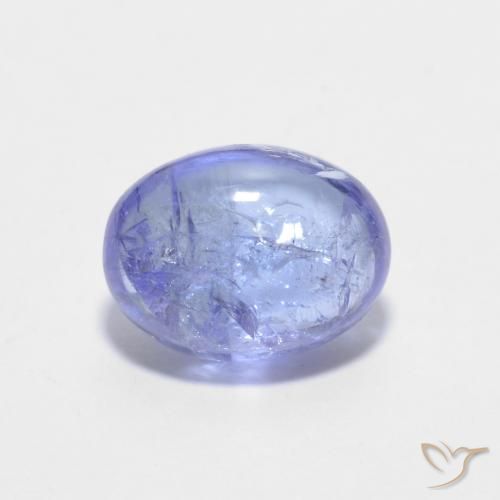 1.51ct Naturale Intenso Viola Blu Tanzanite, Ovale, Trasparente