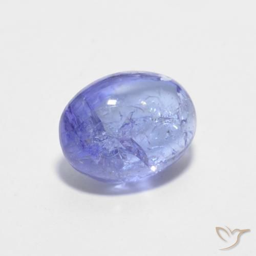 Tanzanite Intenso Viola Blu naturale da 1.51 ct, Ovale, Trasparente