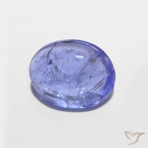 Tanzanite Intenso Viola Blu naturale da 2.69 ct, Taglio ovale, Trasparente