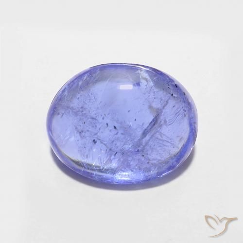 3.42ct Naturale Intenso Viola Blu Tanzanite, Ovale, Trasparente