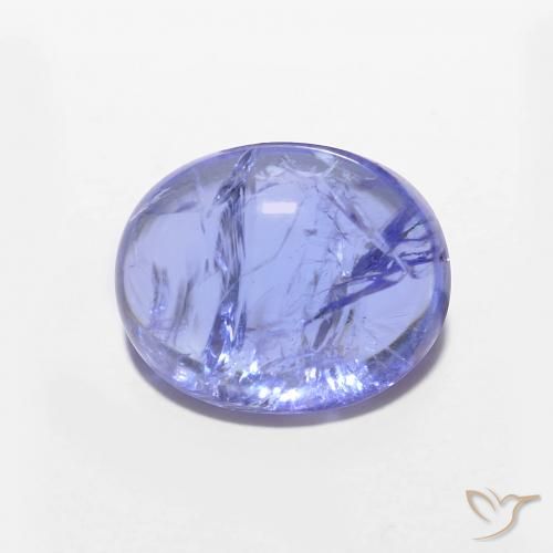 3.54ct Naturale Intenso Viola Blu Tanzanite, Ovale, Trasparente