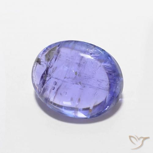 Tanzanite Intenso Viola Blu naturale da 3.38 ct, Ovale, Trasparente