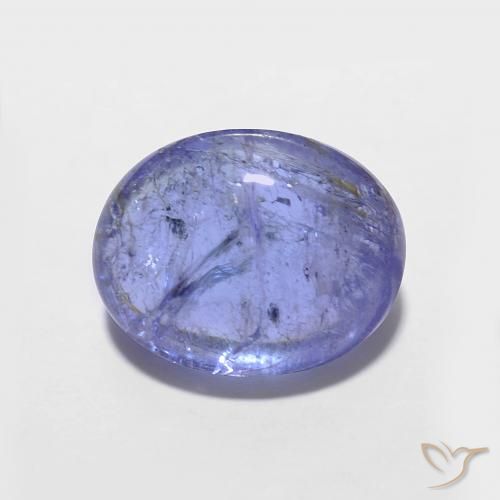 3.69ct Naturale Intenso Viola Blu Tanzanite, Ovale, Trasparente