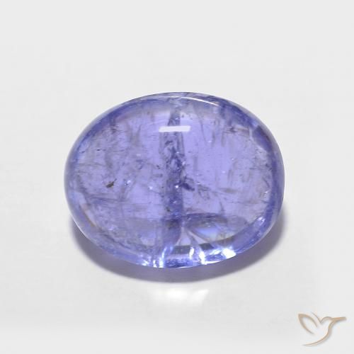 Tanzanite Intenso Viola Blu naturale da 3.77 ct, Ovale, Opaco