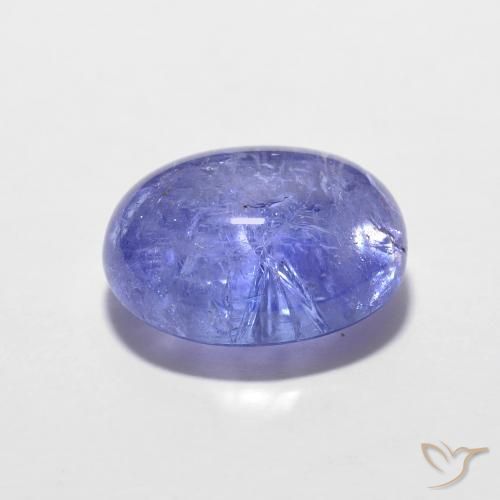 Tanzanite Intenso Viola Blu naturale da 3.77 ct, Ovale, Opaco
