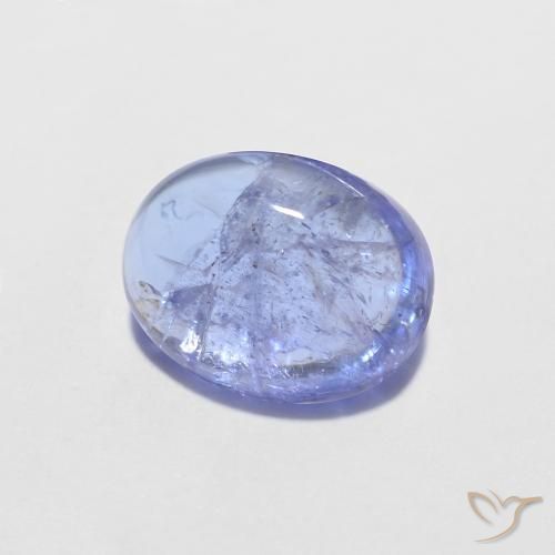Tanzanite Intenso Viola Blu naturale da 1.56 ct, Ovale, Trasparente