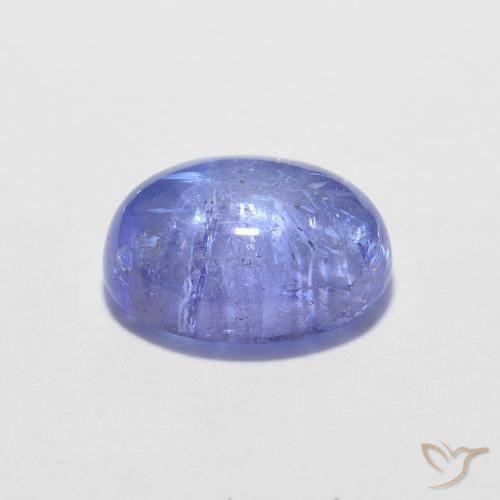 Tanzanite Intenso Viola Blu naturale da 1.56 ct, Ovale, Trasparente