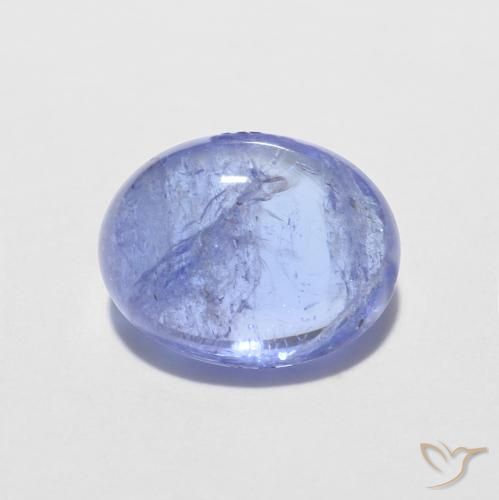1.64ct Naturale Intenso Viola Blu Tanzanite, Ovale, Trasparente