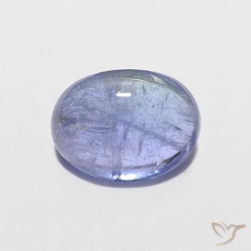1.70ct Naturale Intenso Viola Blu Tanzanite, Ovale, Trasparente