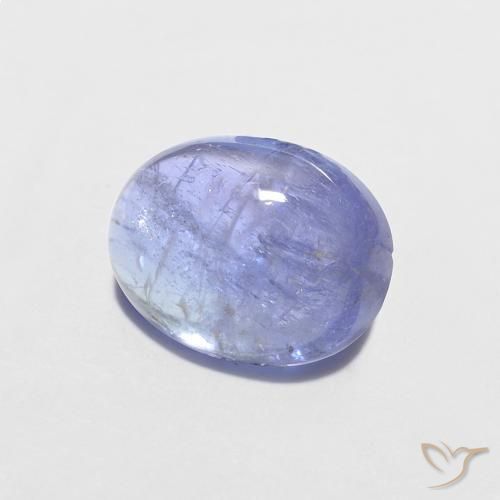 Tanzanite Intenso Viola Blu naturale da 1.70 ct, Ovale, Trasparente