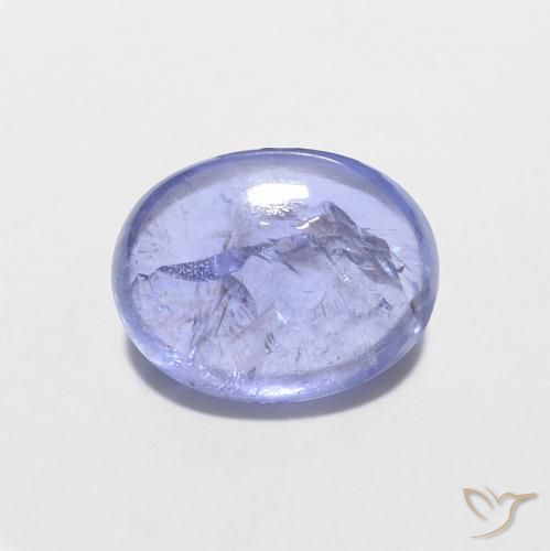 1.58ct Naturale Intenso Viola Blu Tanzanite, Ovale, Trasparente