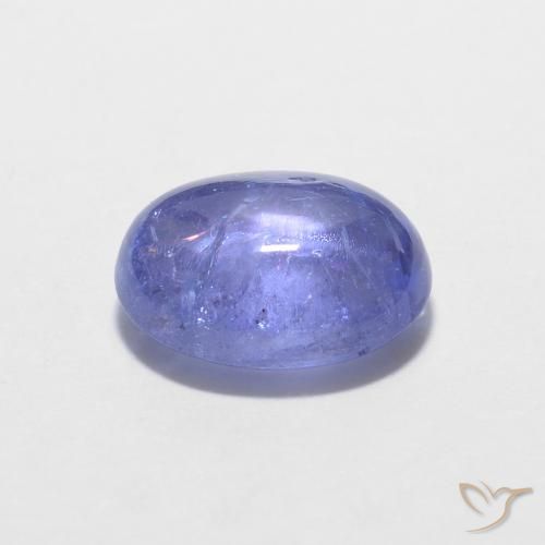 Tanzanite Intenso Viola Blu naturale da 1.58 ct, Ovale, Trasparente