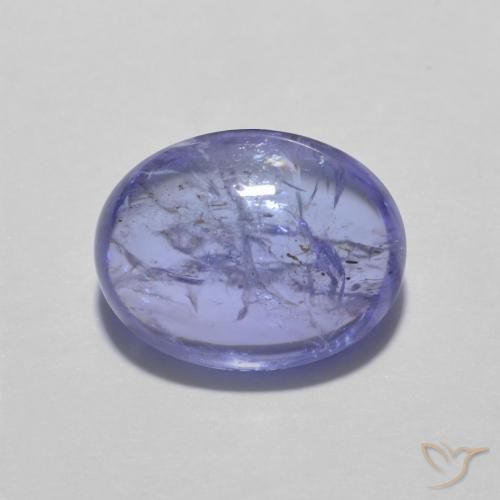 3.33ct Naturale Intenso Viola Blu Tanzanite, Ovale, Trasparente