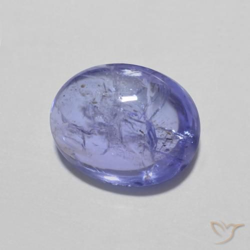 Tanzanite Intenso Viola Blu naturale da 3.33 ct, Ovale, Trasparente