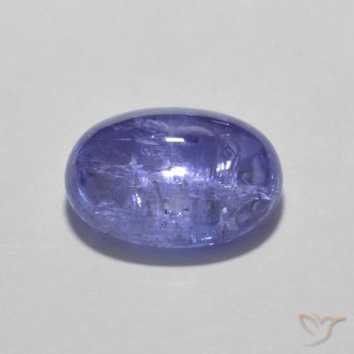 Tanzanite Intenso Viola Blu naturale da 3.33 ct, Ovale, Trasparente