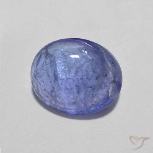 Tanzanite Intenso Viola Blu naturale da 3.12 ct, Ovale, Trasparente