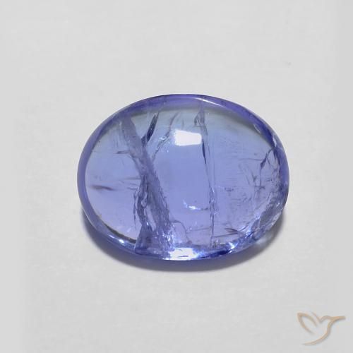 3.02ct Naturale Intenso Viola Blu Tanzanite, Ovale, Trasparente