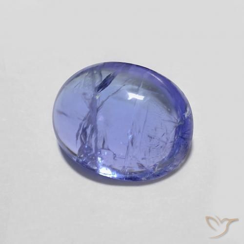 Tanzanite Intenso Viola Blu naturale da 3.02 ct, Ovale, Trasparente