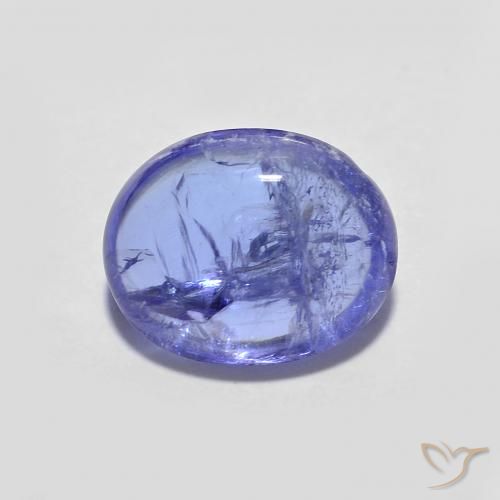 2.94ct Naturale Intenso Viola Blu Tanzanite, Ovale, Trasparente