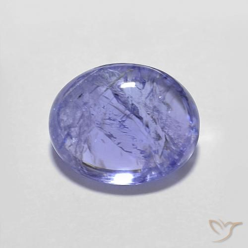 3.80ct Naturale Intenso Viola Blu Tanzanite, Ovale, Trasparente
