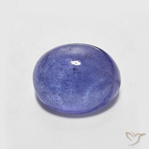 2.89ct Naturale Intenso Viola Blu Tanzanite, Ovale, Traslucido