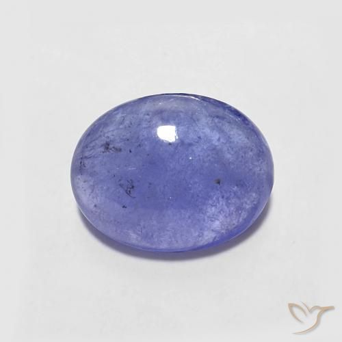 2.15ct Naturale Intenso Viola Blu Tanzanite, Ovale, Traslucido