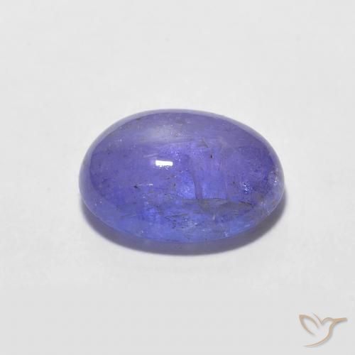 Tanzanite Viola naturale da 2.06 ct, Ovale, Trasparente