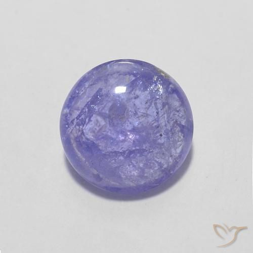 1.43ct Naturale Viola brillante Tanzanite, Rotondo, Trasparente