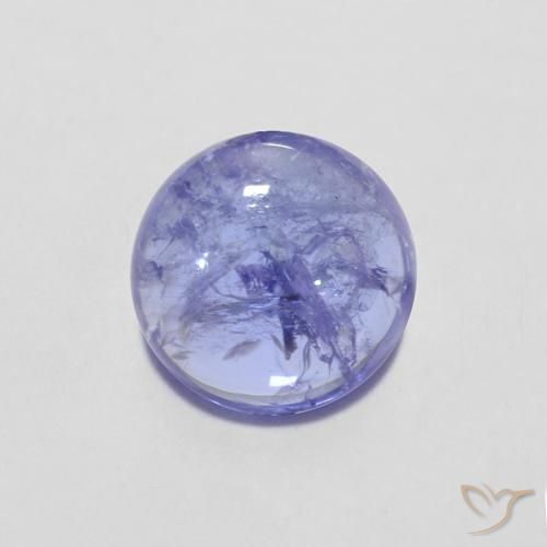 1.39ct Naturale Intenso Viola Blu Tanzanite, Rotondo, Trasparente