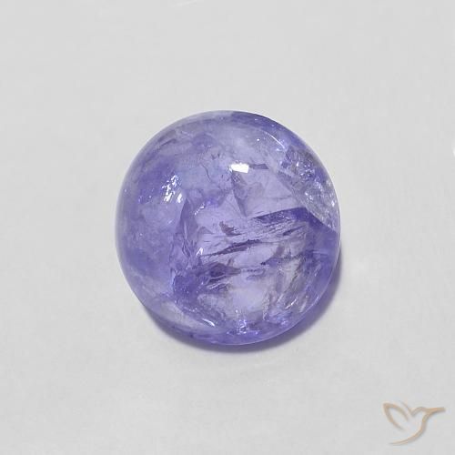Tanzanite Viola brillante naturale da 1.43 ct, Rotondo, Trasparente