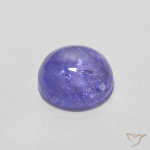 Tanzanite Viola brillante naturale da 1.43 ct, Rotondo, Trasparente