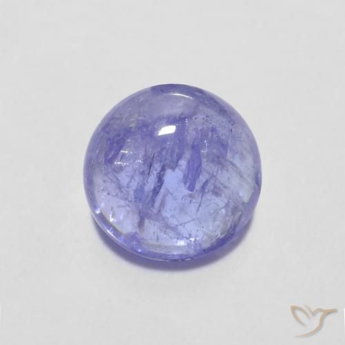 1.45ct Naturale Intenso Viola Blu Tanzanite, Rotondo, Trasparente