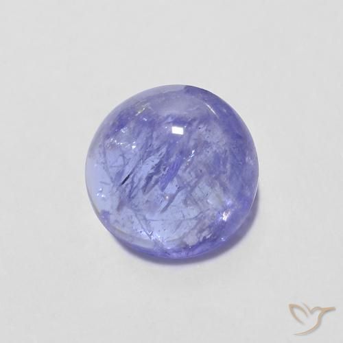 Tanzanite Intenso Viola Blu naturale da 1.45 ct, Rotondo, Trasparente