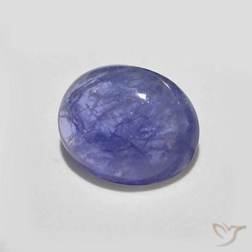 Tanzanite Intenso Viola Blu naturale da 2.13 ct, Ovale, Traslucido