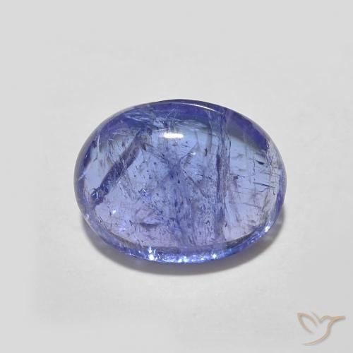 2.40ct Naturale Intenso Viola Blu Tanzanite, Ovale, Trasparente