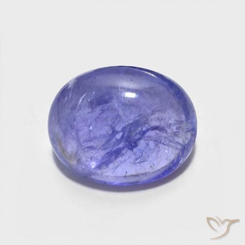 3.43ct Naturale Intenso Viola Blu Tanzanite, Ovale, Trasparente
