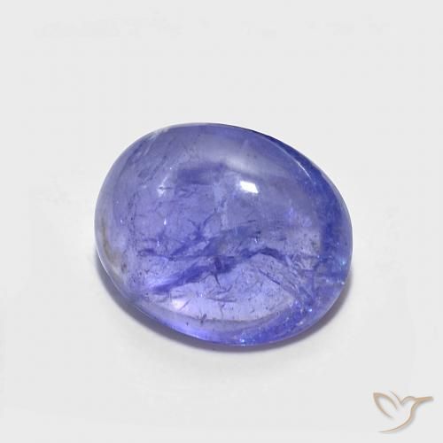 Tanzanite Intenso Viola Blu naturale da 3.43 ct, Ovale, Trasparente