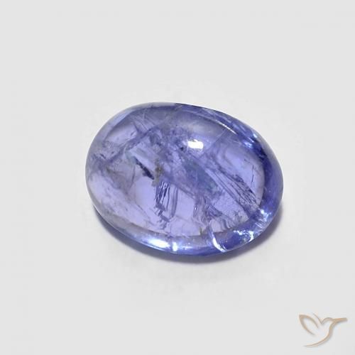 1.59ct Naturale Intenso Viola Blu Tanzanite, Ovale, Trasparente
