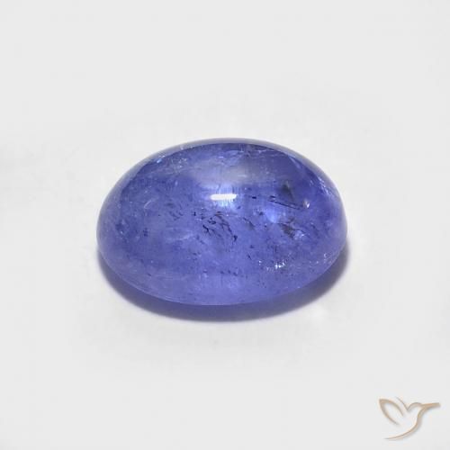 Tanzanite Intenso Viola Blu naturale da 1.59 ct, Ovale, Trasparente