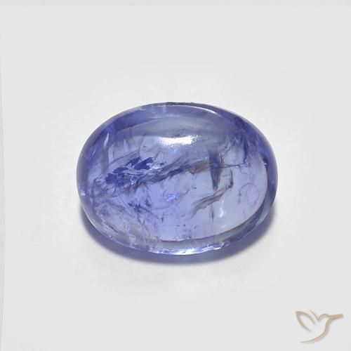 1.88ct Naturale Intenso Viola Blu Tanzanite, Ovale, Trasparente
