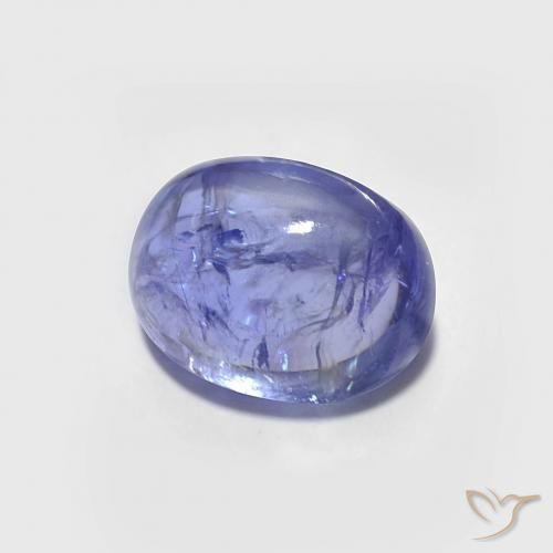 Tanzanite Intenso Viola Blu naturale da 1.88 ct, Ovale, Trasparente