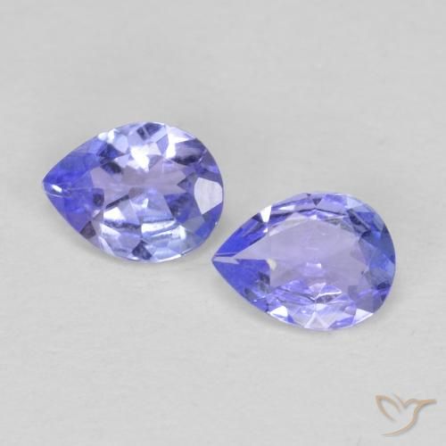 0.53ctw Naturale Blu scuro Tanzanite, Forma a pera, VVS-VS