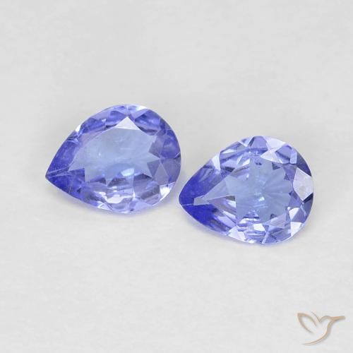 0.51ctw Naturale Blu scuro Tanzanite, Forma a pera, VVS-VS