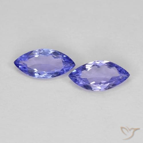 0.61ctw Naturale Intenso Viola Blu Tanzanite, Taglio marquise, VS
