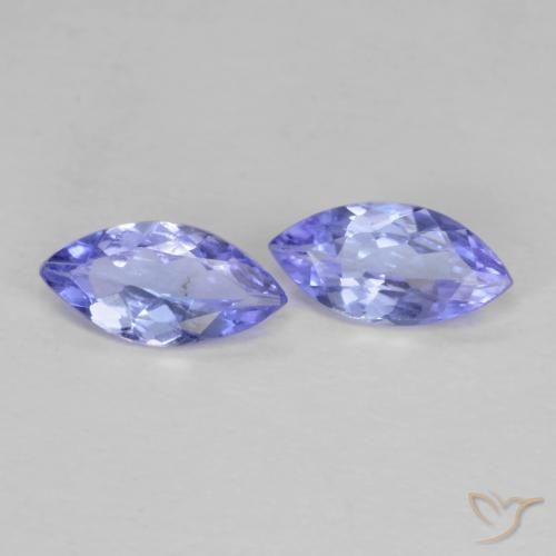 Gemme di Tanzanite Viola Blu naturale da 0.67 ct, Taglio marquise, VS