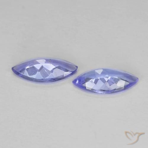 Gemme di Tanzanite Viola Blu naturale da 0.67 ct, Taglio marquise, VS