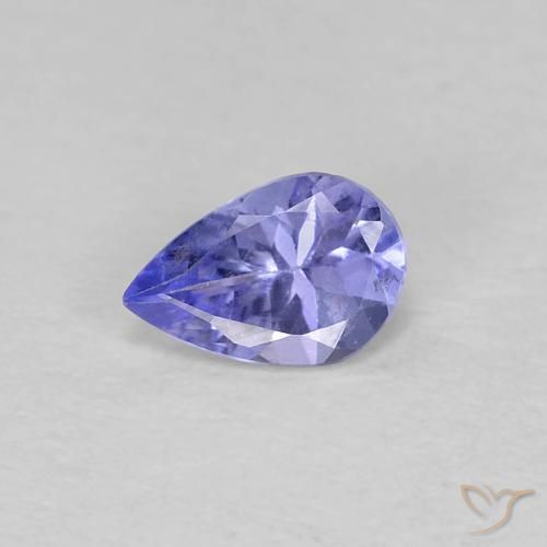 0.36ct Naturale Intenso Viola Blu Tanzanite, Forma a pera, VVS-VS