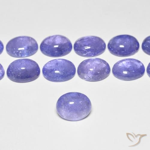 Tanzanite Intenso Viola Blu naturale da 3.33 ct, Ovale, Trasparente