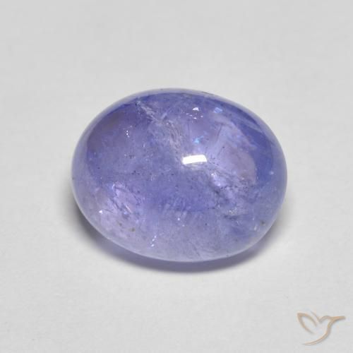 Tanzanite Blu argenteo naturale da 4.05 ct, Ovale, Trasparente